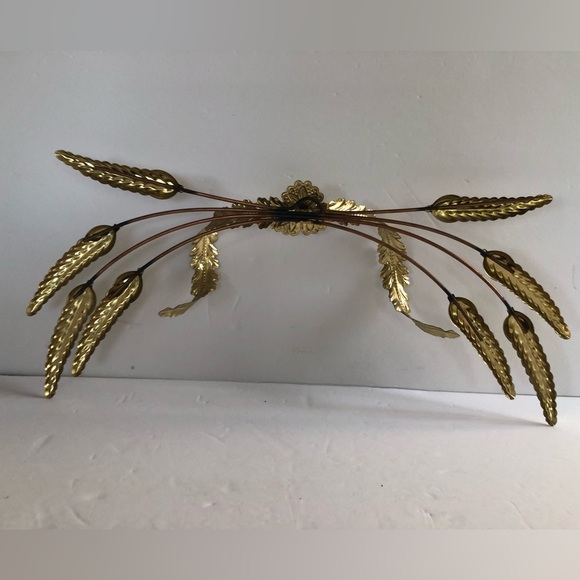 Brass Wheat Wall Decoration - Picture 3 of 3